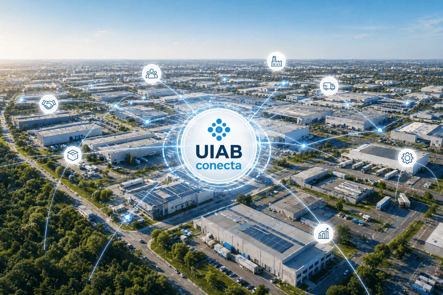 Red industrial B2B de UIAB Conecta — empresas y proveedores conectados en Almirante Brown